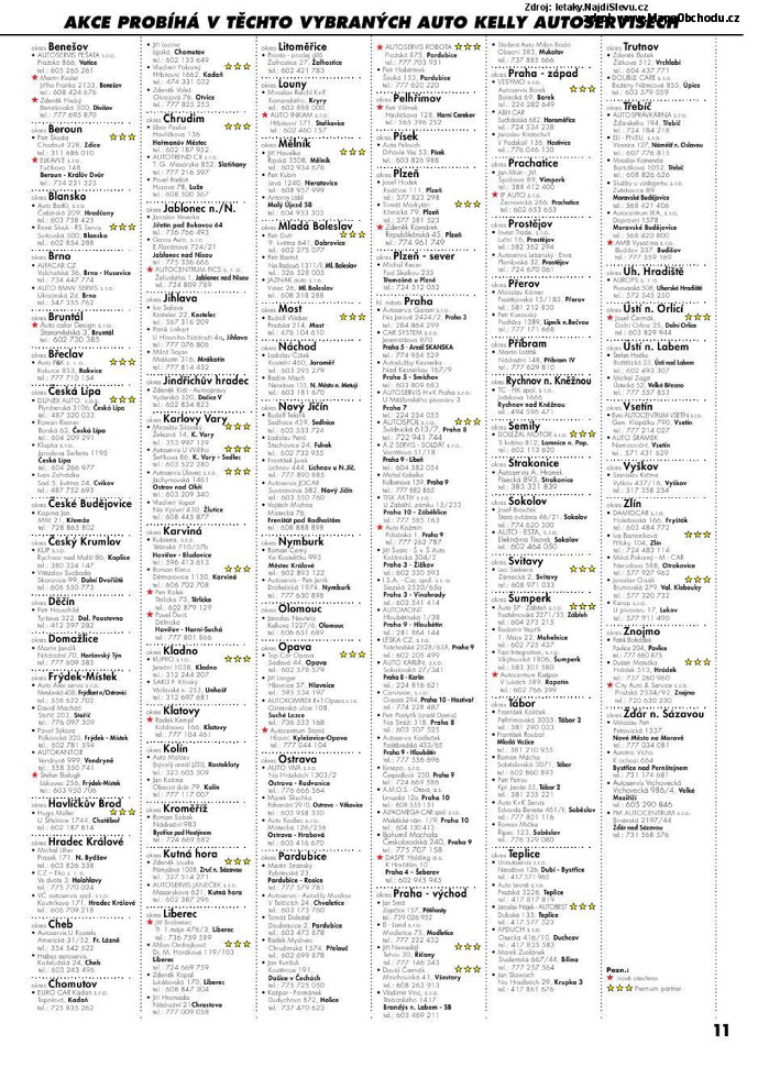 Stránka č. 11 - Akční leták Auto Kelly