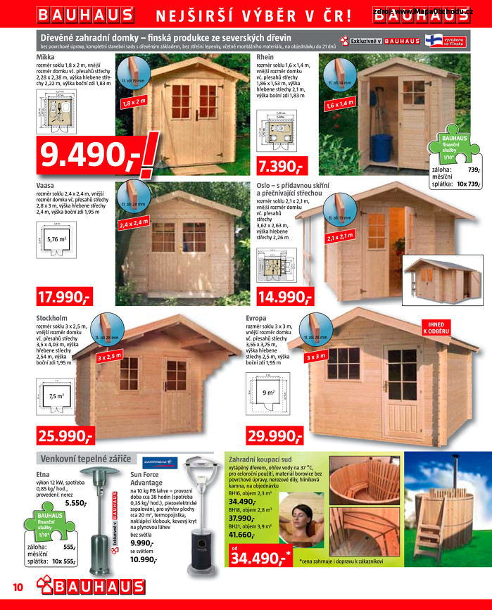 Stránka č. 10 - Akční leták Bauhaus