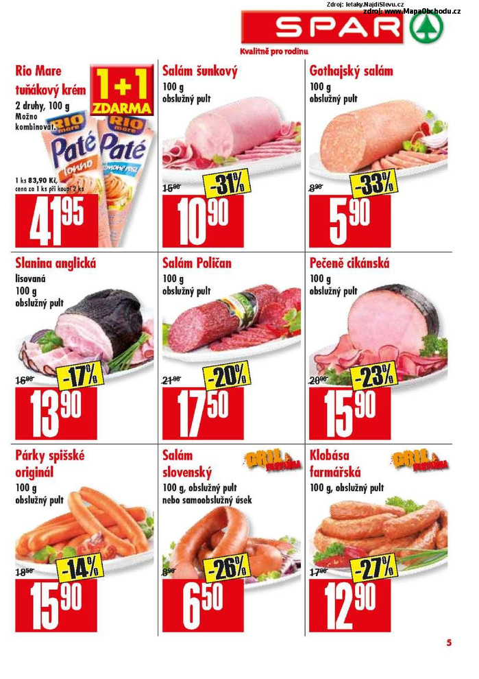 Stránka č. 5 - Akční leták Spar