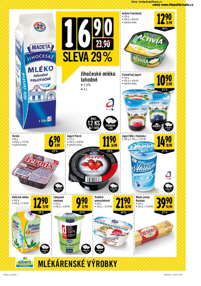 Stránka č. 4 - Akční leták Albert Hypermarket