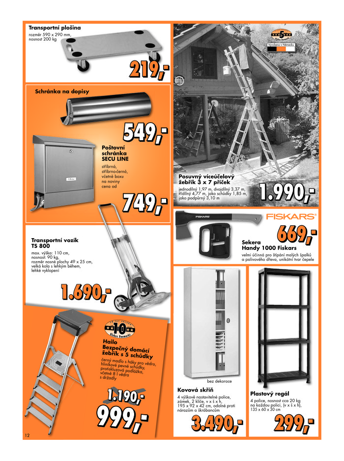 Stránka č. 12 - Akční leták Globus  Baumarkt