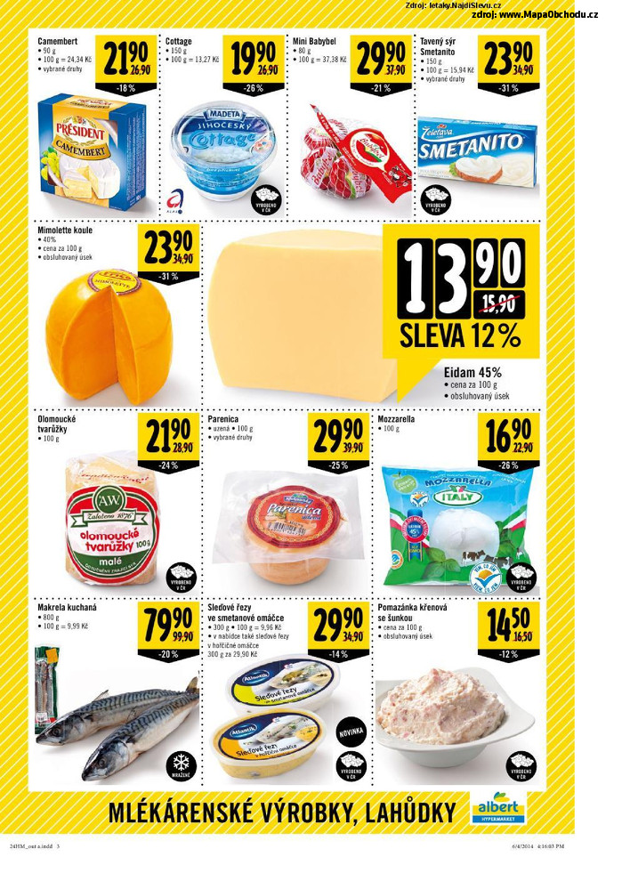 Stránka č. 3 - Akční leták Albert Hypermarket