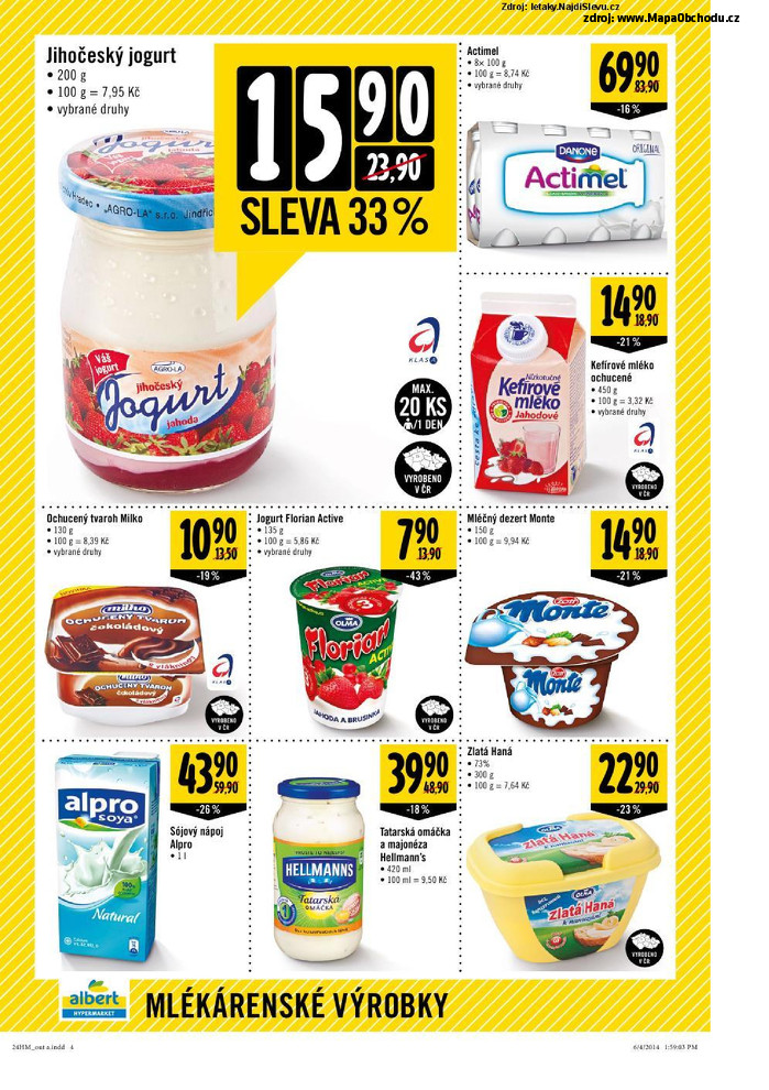 Stránka č. 4 - Akční leták Albert Hypermarket