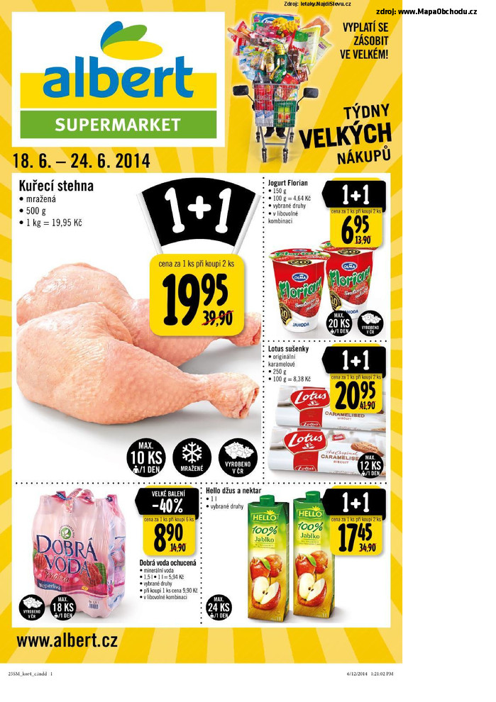 Stránka č. 1 - Akční leták Albert Supermarket