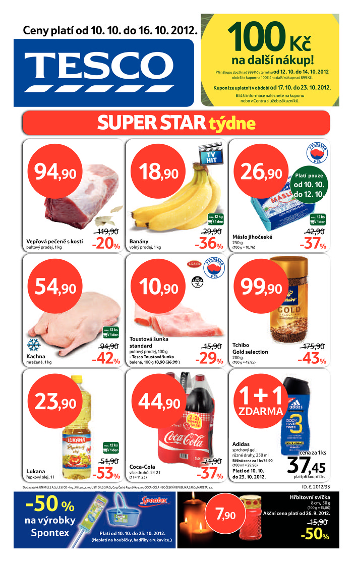 Stránka č. 1 - Akční leták Tesco  Hypermarket