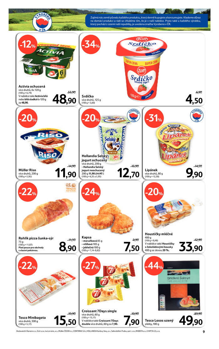 Stránka č. 9 - Akční leták Tesco  Hypermarket