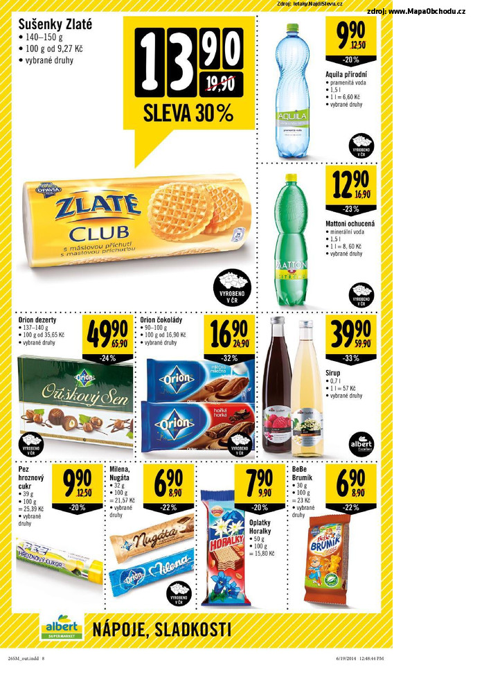 Stránka č. 8 - Akční leták Albert Supermarket