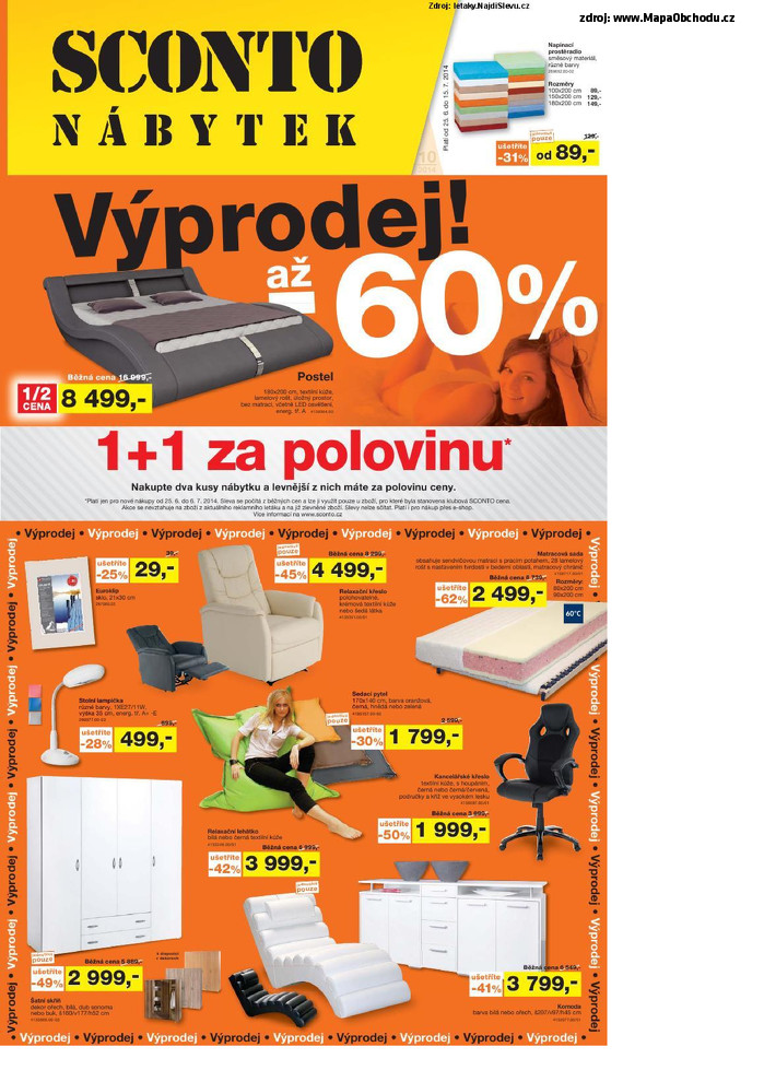 Stránka č. 1 - Akční leták Sconto Velký výprodej