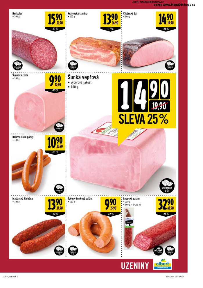 Stránka č. 3 - Akční leták Albert Hypermarket