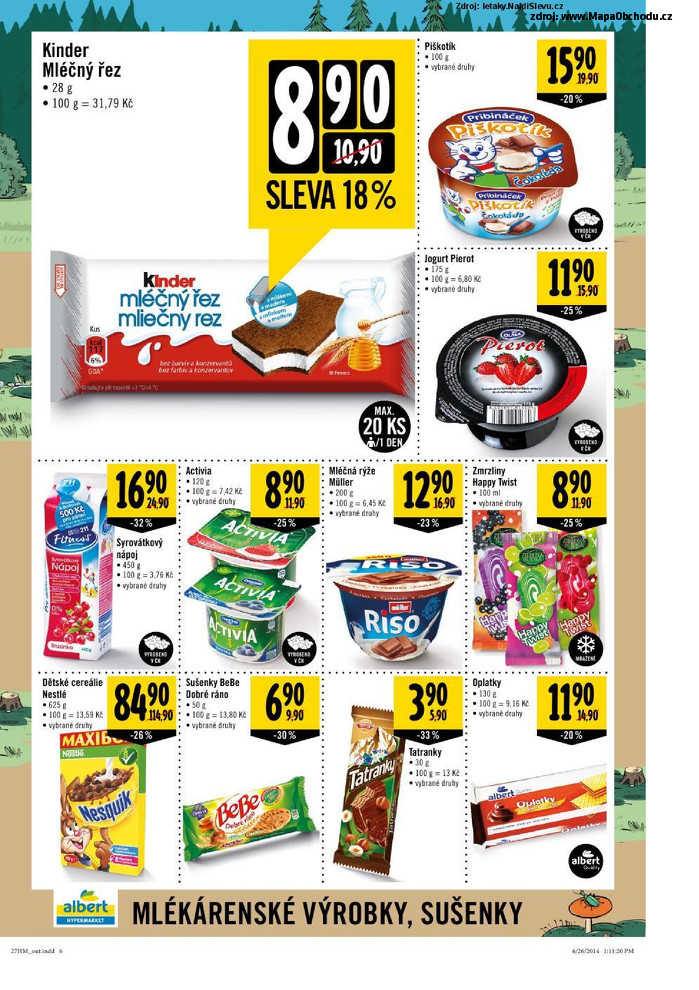 Stránka č. 6 - Akční leták Albert Hypermarket