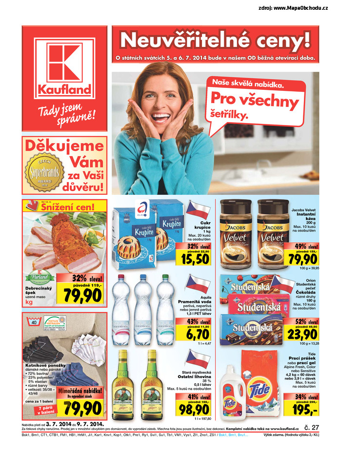 Stránka č. 1 - Akční leták Kaufland