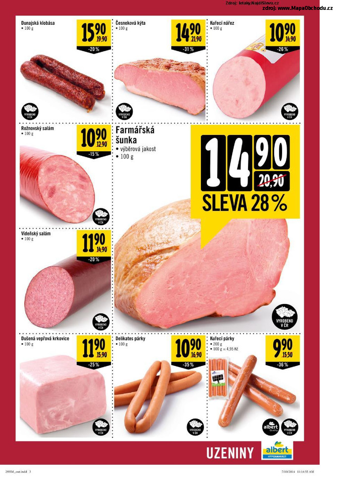 Stránka č. 3 - Akční leták Albert Hypermarket