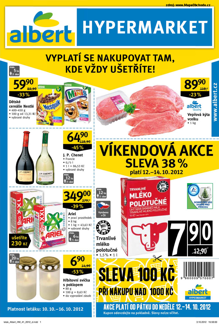 Stránka č. 1 - Akční leták Albert  Hypermarket