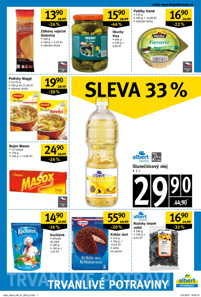 Stránka č. 7 - Akční leták Albert  Hypermarket