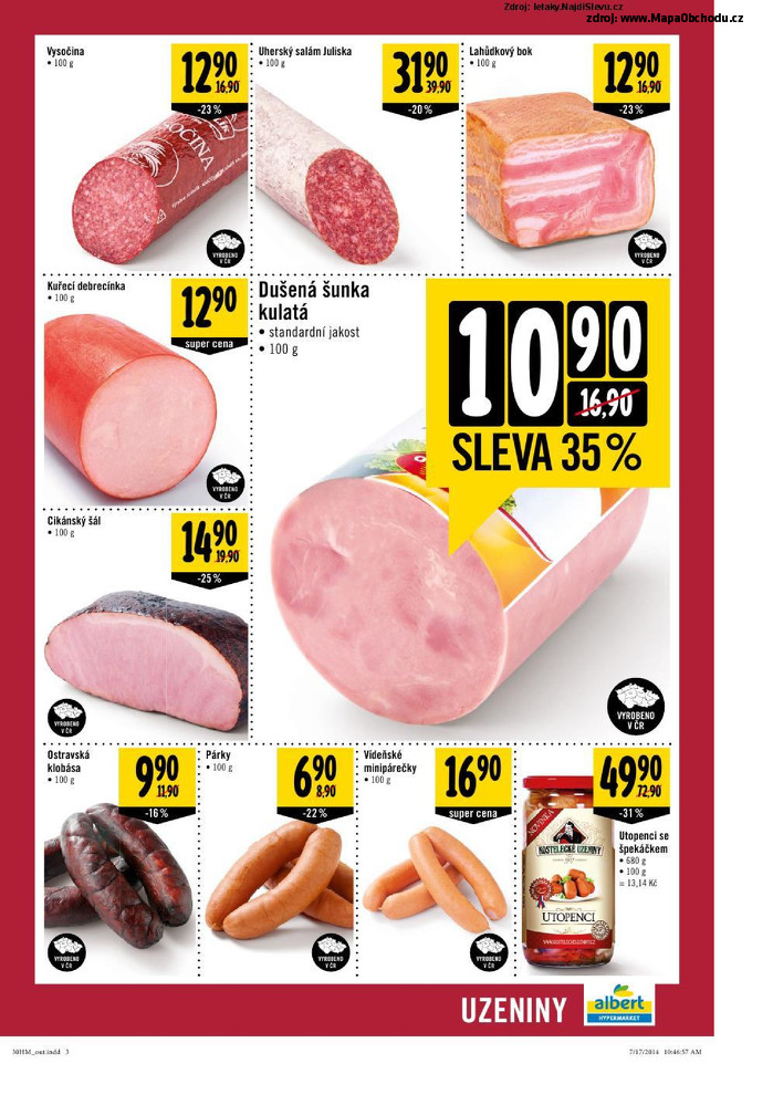 Stránka č. 3 - Akční leták Albert Hypermarket