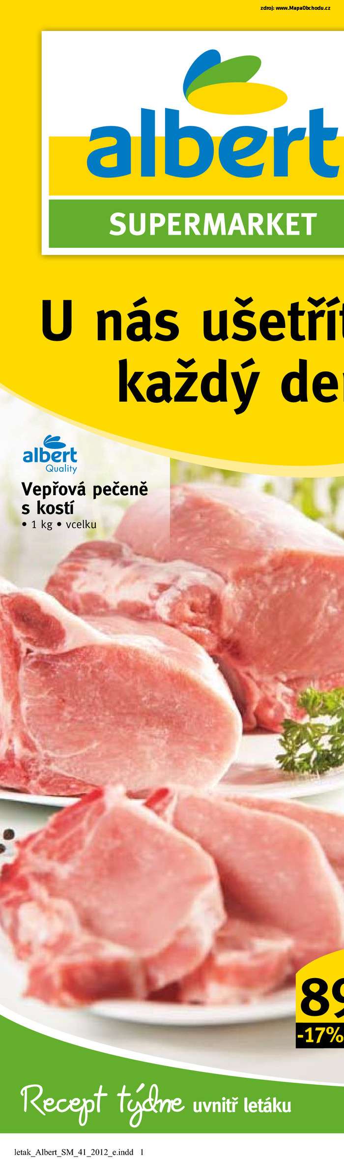 Stránka č. 1 - Akční leták Albert  Supermarket