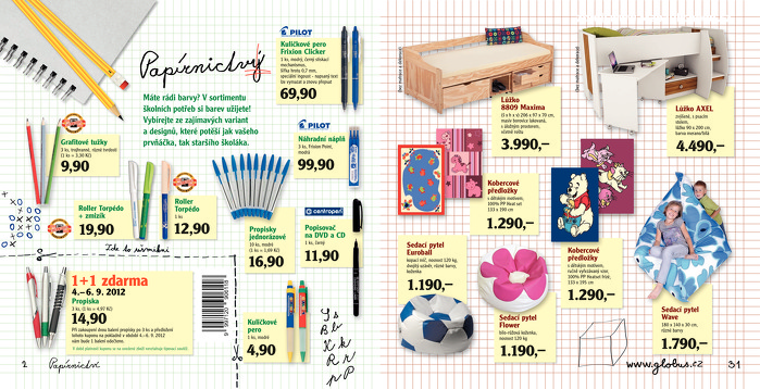 Stránka č. 2 - Akční leták Globus  Škola