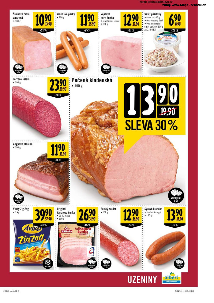 Stránka č. 5 - Akční leták Albert Hypermarket