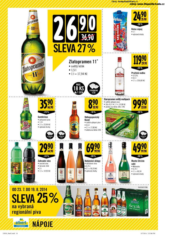 Stránka č. 10 - Akční leták Albert Hypermarket