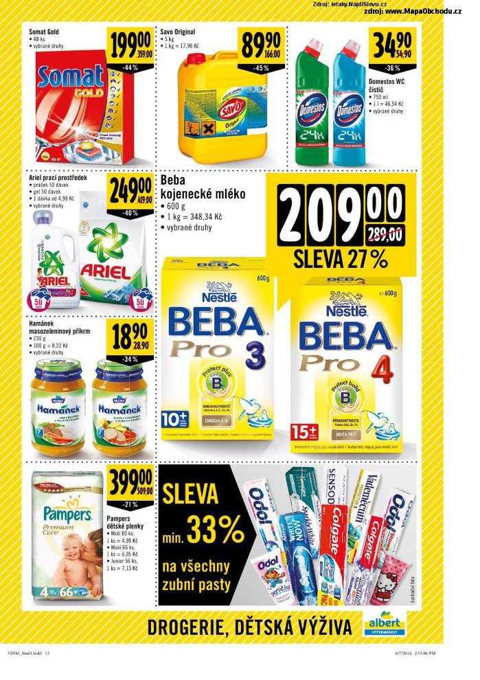 Stránka č. 13 - Akční leták Albert Hypermarket