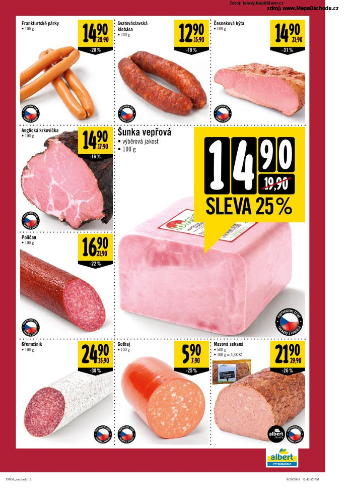 Stránka č. 3 - Akční leták Albert Hypermarket