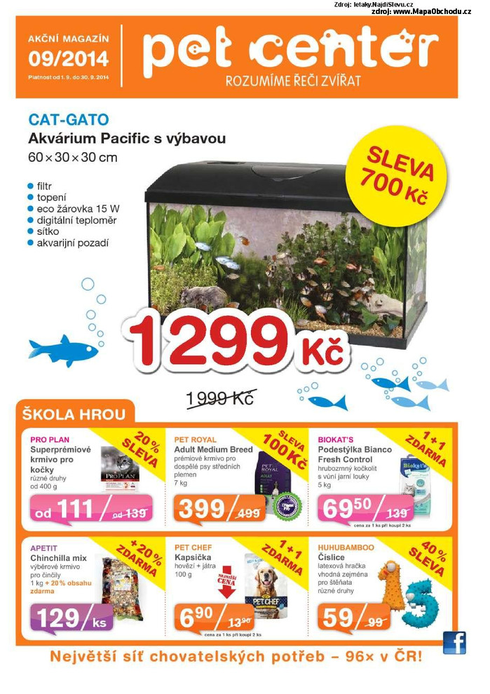 Stránka č. 1 - Akční leták Pet Center