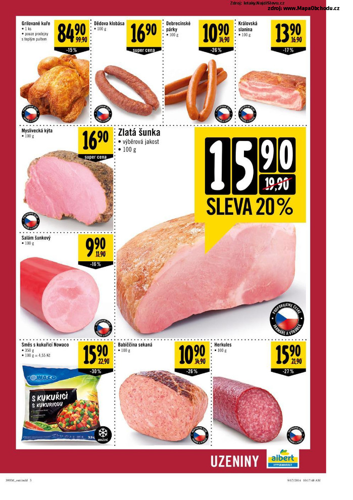 Stránka č. 5 - Akční leták Albert Hypermarket