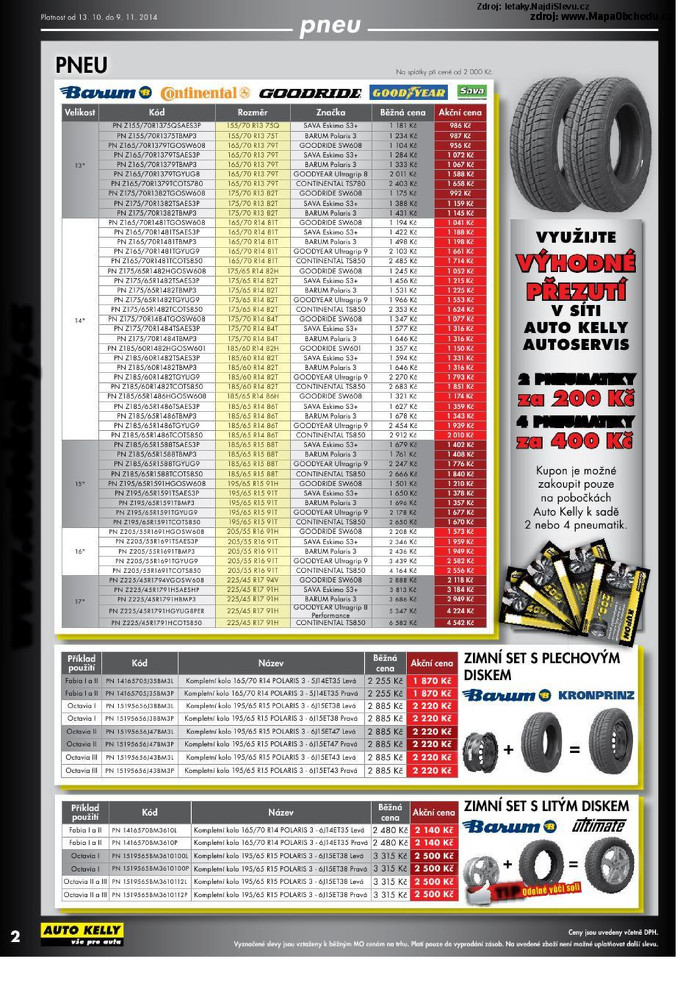 Stránka č. 2 - Akční leták Auto Kelly