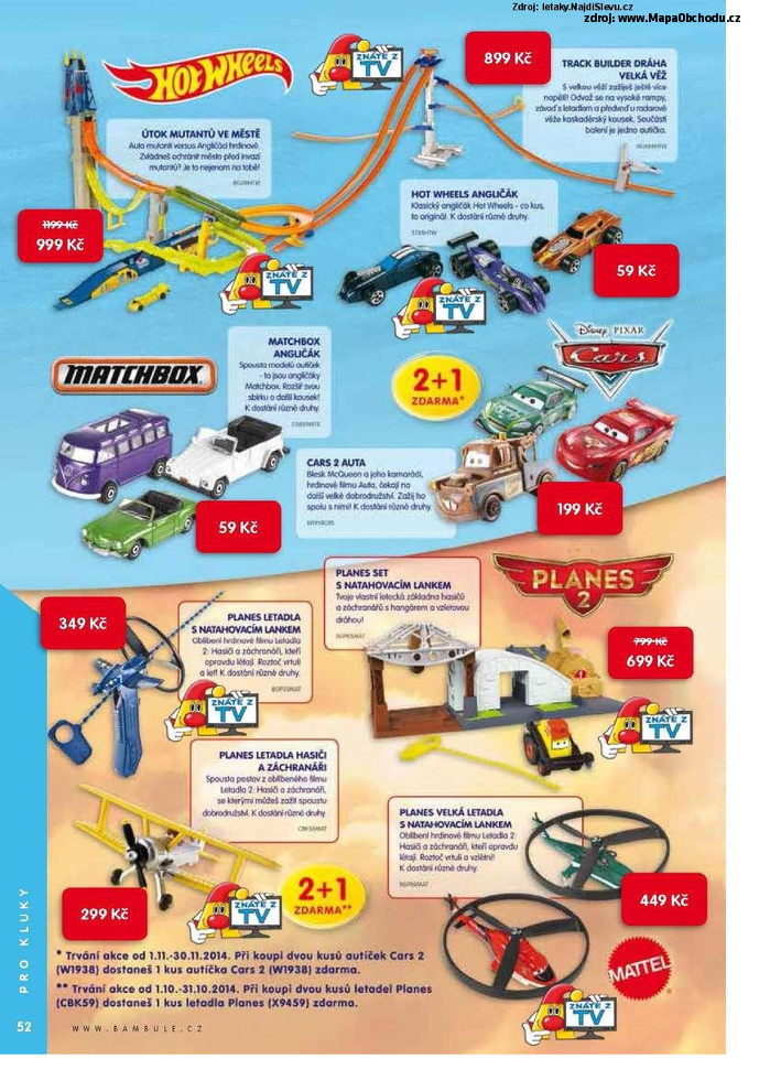 Stránka č. 54 - Akční leták Bambule Vánoční katalog