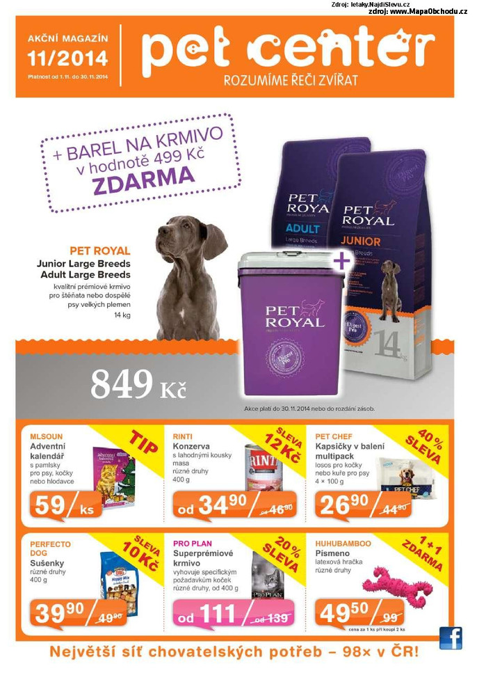 Stránka č. 1 - Akční leták Pet Center