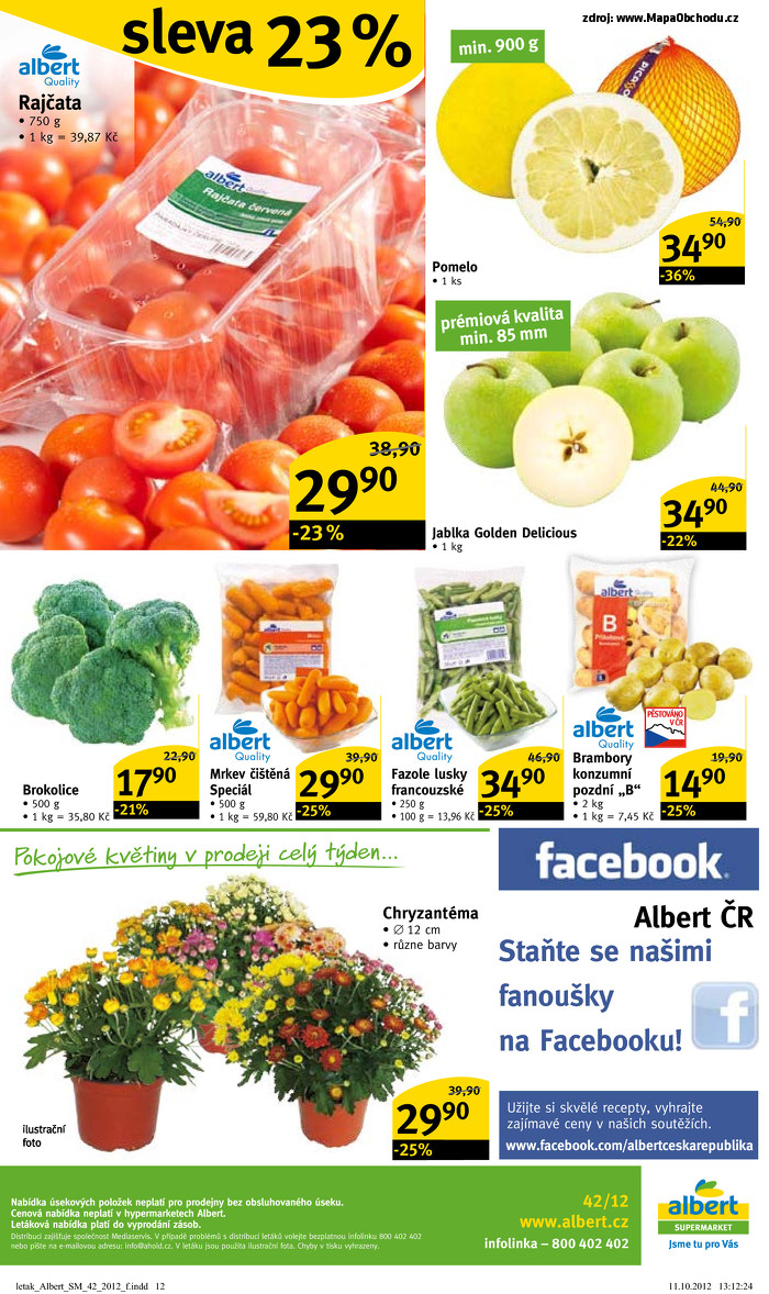 Stránka č. 12 - Akční leták Albert  Supermarket