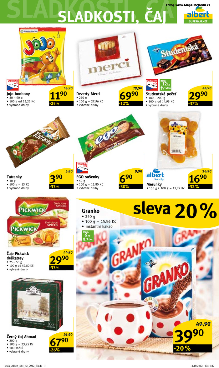 Stránka č. 7 - Akční leták Albert  Supermarket