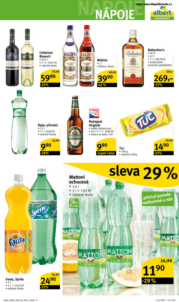 Stránka č. 9 - Akční leták Albert  Supermarket