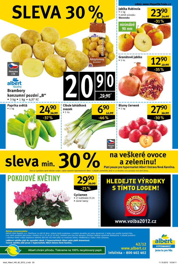 Stránka č. 19 - Akční leták Albert  Hypermarket