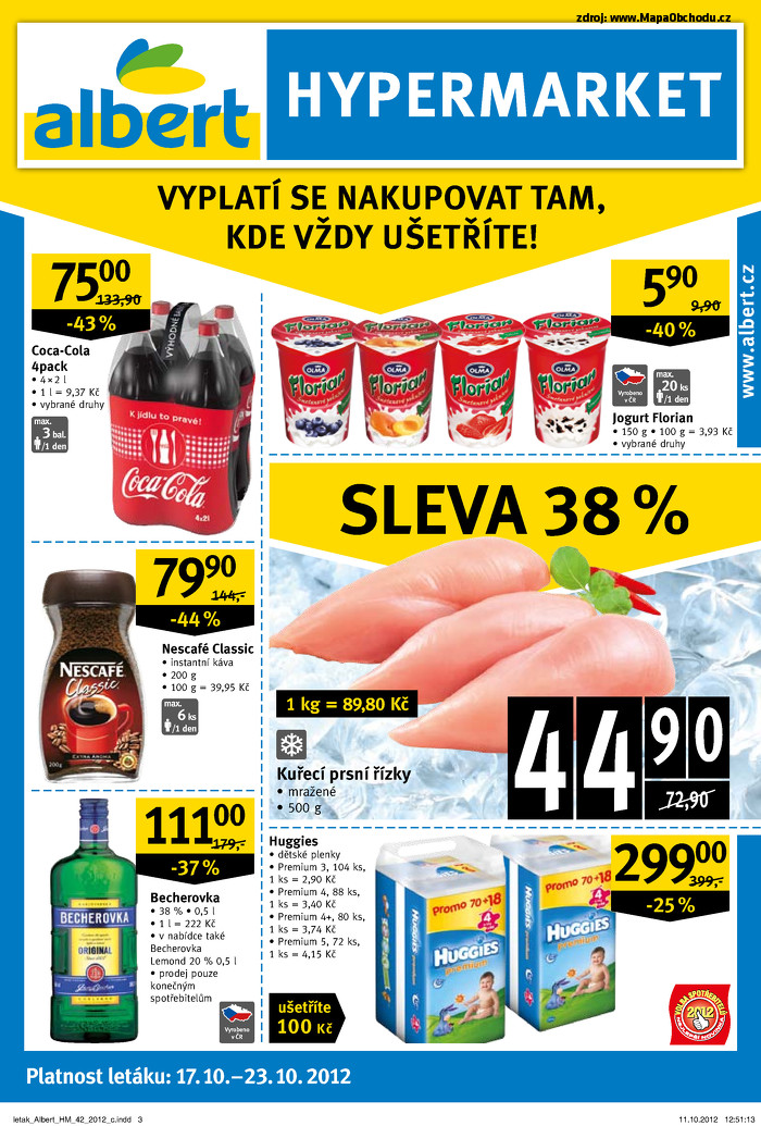 Stránka č. 2 - Akční leták Albert  Hypermarket