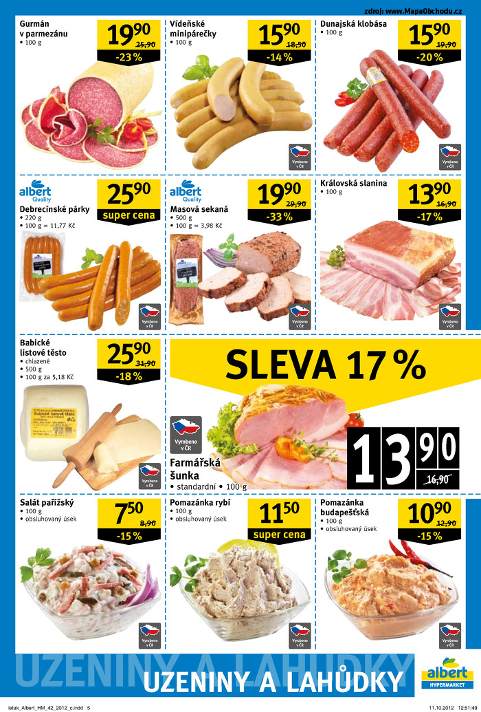 Stránka č. 4 - Akční leták Albert  Hypermarket