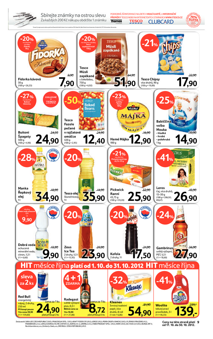 Stránka č. 9 - Akční leták Tesco  Hypermarket