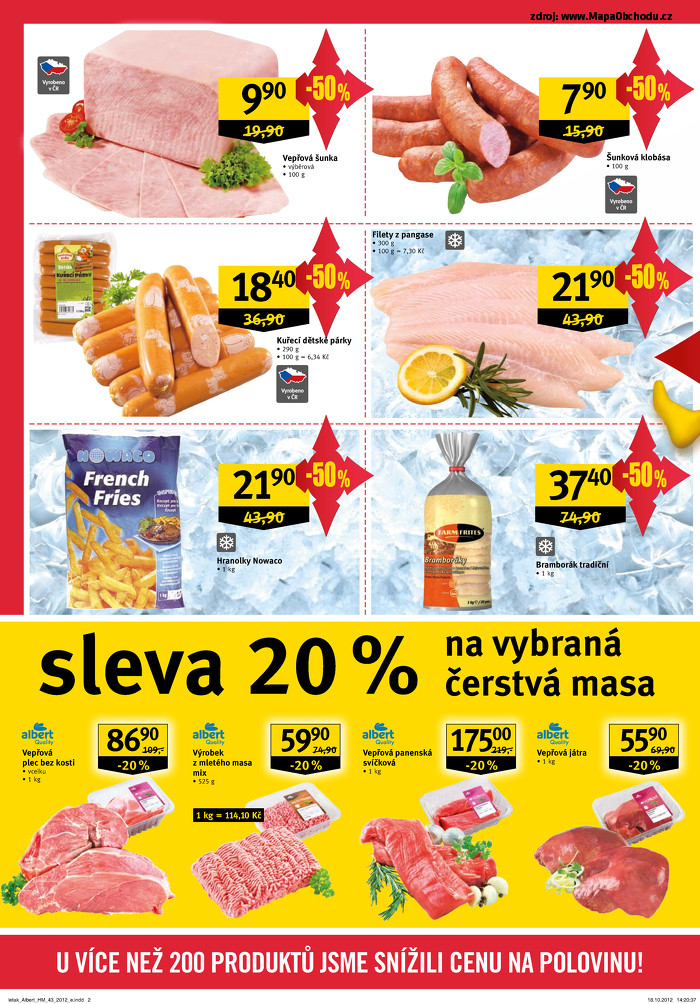 Stránka č. 2 - Akční leták Albert  Hypermarket