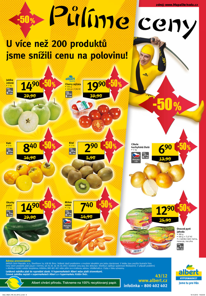 Stránka č. 8 - Akční leták Albert  Hypermarket