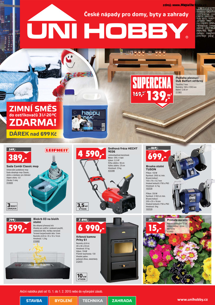 Stránka č. 1 - Akční leták UNI HOBBY Market