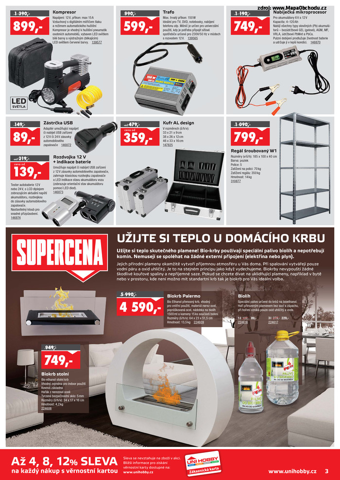 Stránka č. 3 - Akční leták UNI HOBBY Market