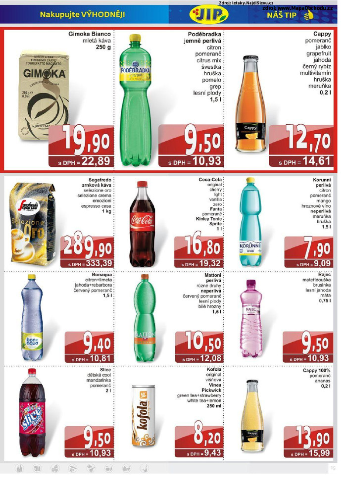 Stránka č. 15 - Akční leták JIP Cash and Carry