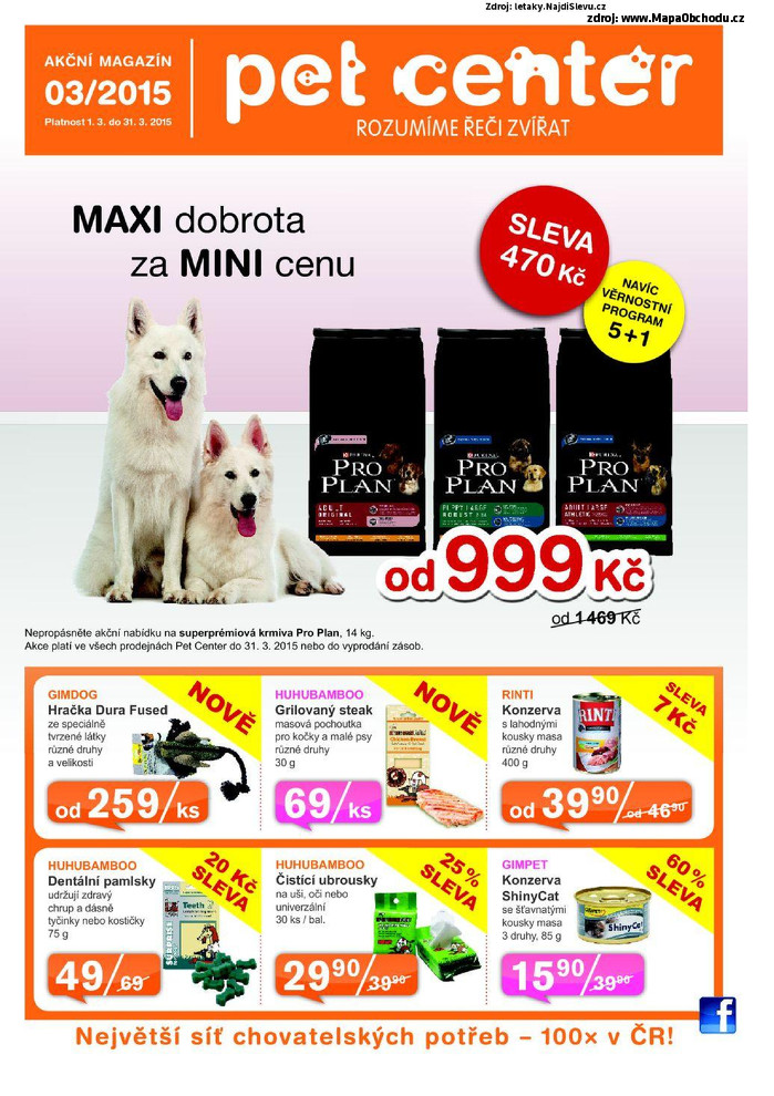 Stránka č. 1 - Akční leták Pet Center