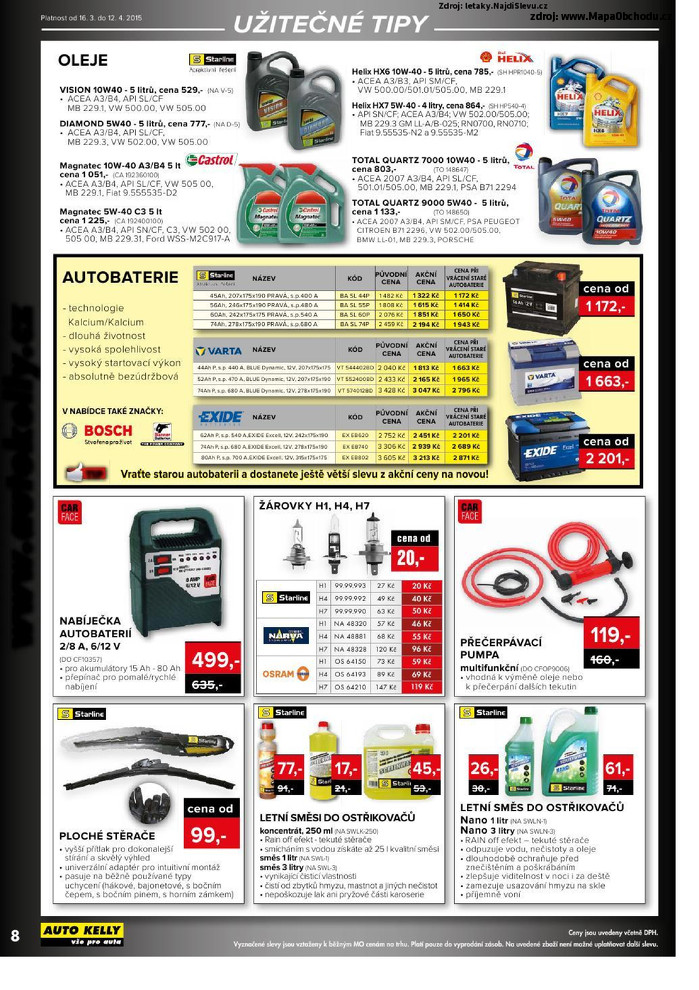 Stránka č. 8 - Akční leták Auto Kelly