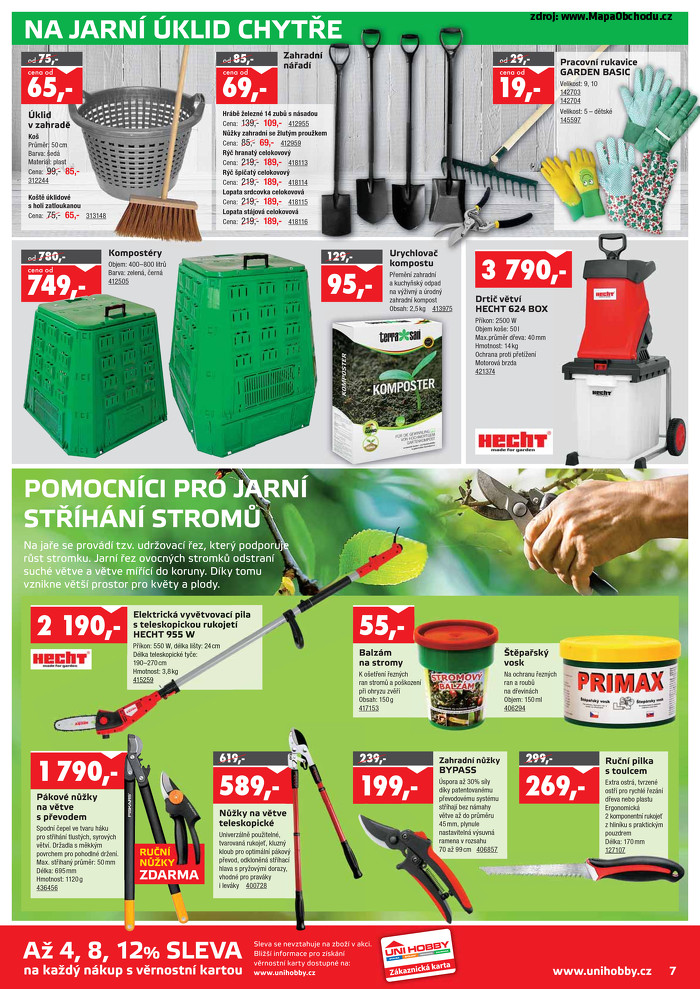 Stránka č. 7 - Akční leták UNI HOBBY Market