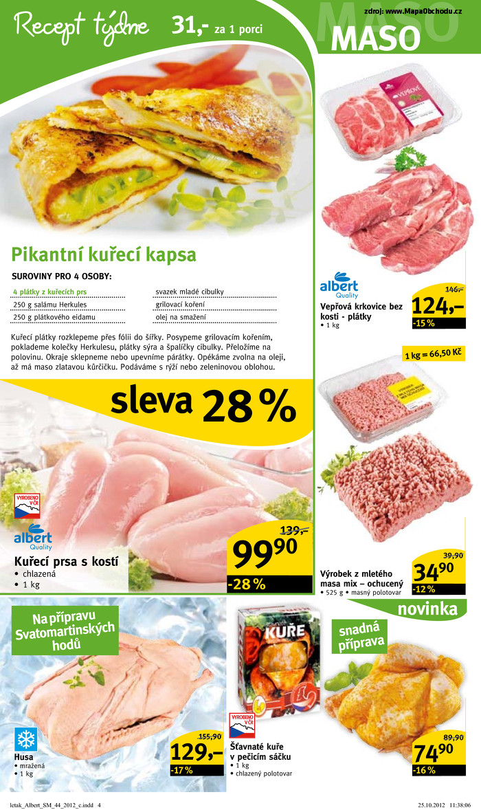 Stránka č. 4 - Akční leták Albert  Supermarket