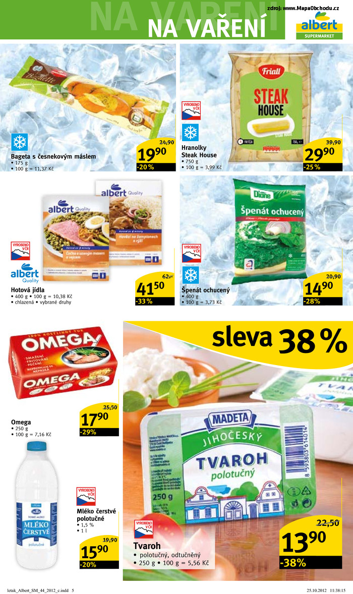 Stránka č. 5 - Akční leták Albert  Supermarket