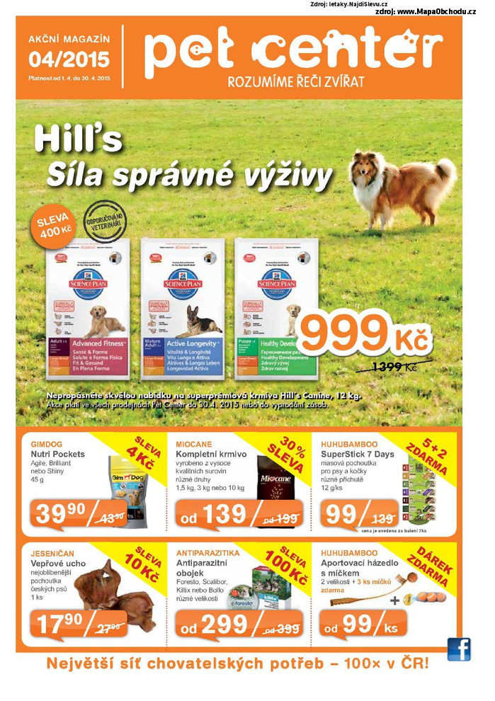 Stránka č. 1 - Akční leták Pet Center