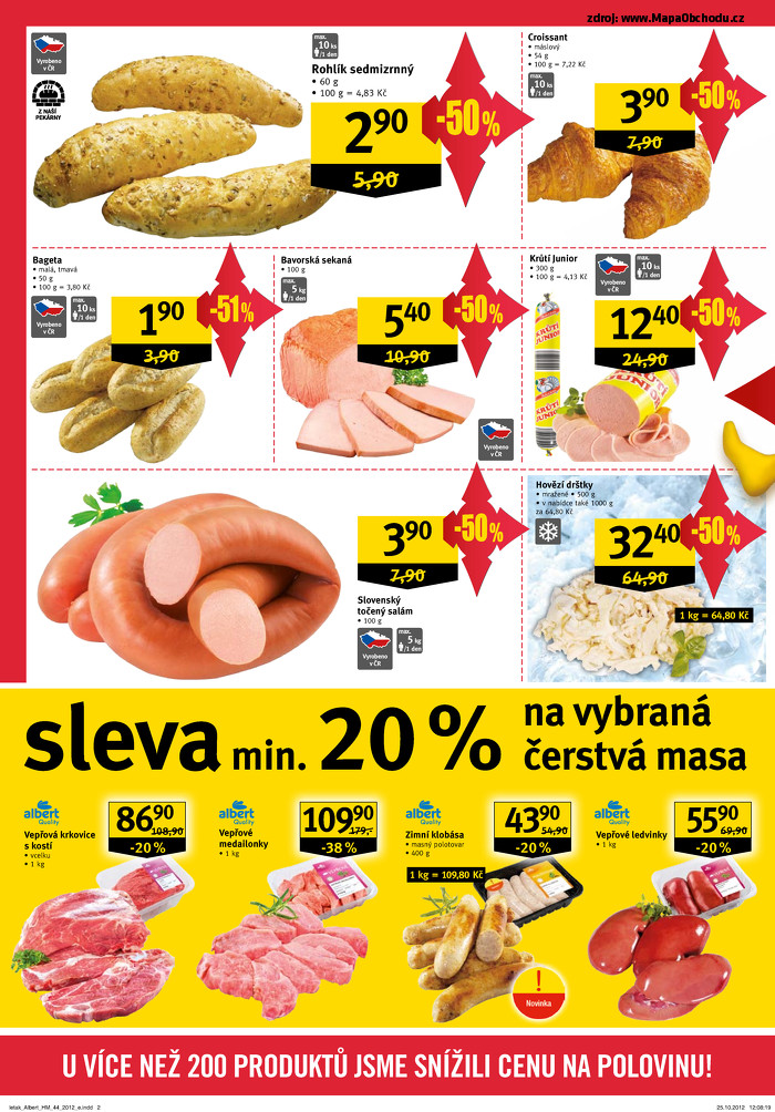 Stránka č. 2 - Akční leták Albert Hypermarket