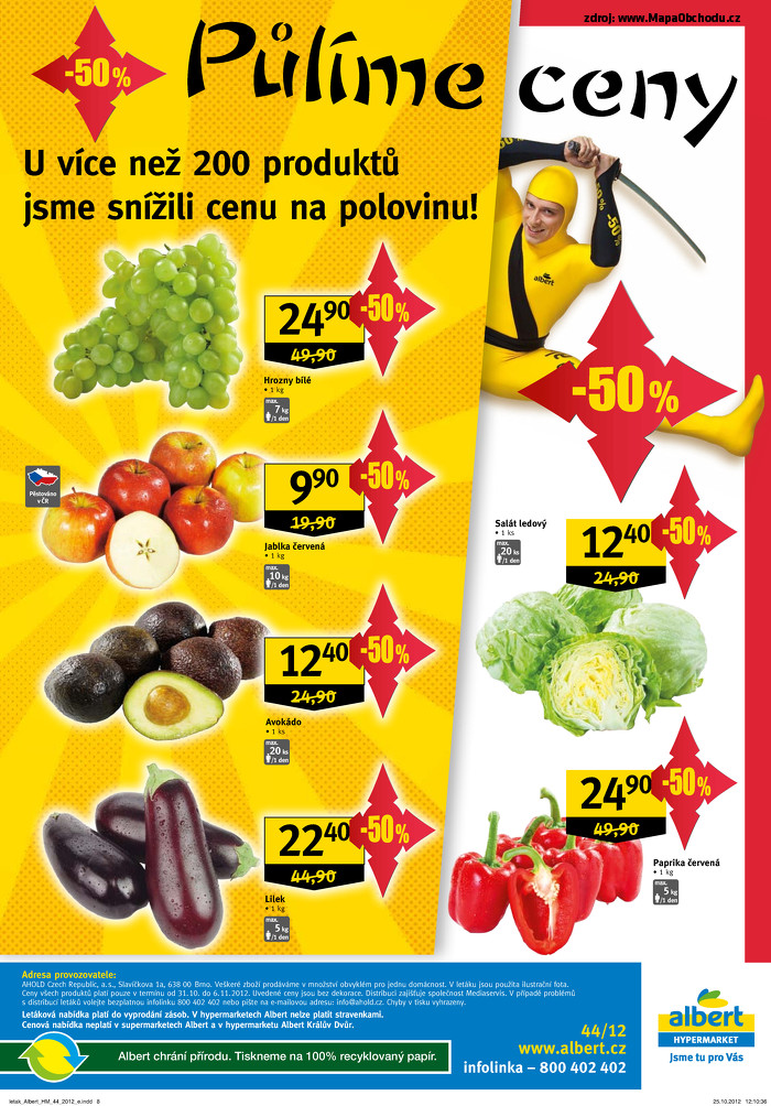 Stránka č. 8 - Akční leták Albert Hypermarket